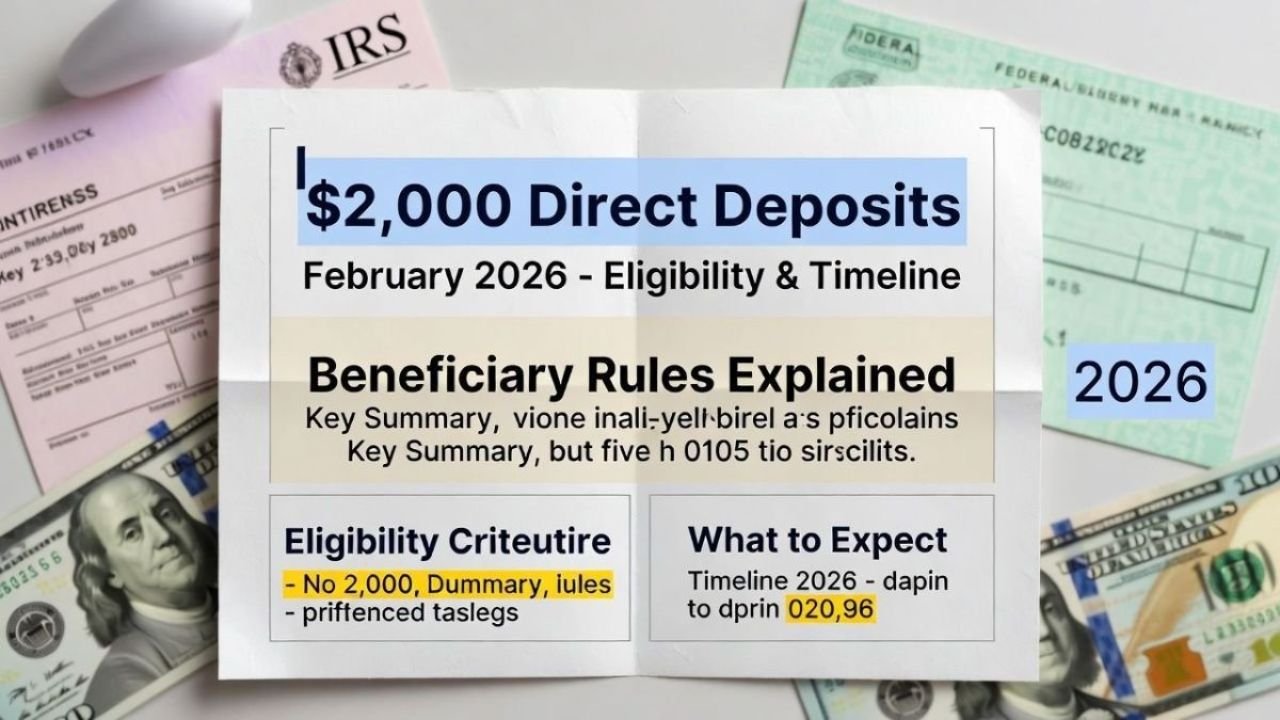 $2,000 Direct Deposits February 2026: Eligibility, Timeline, and Beneficiary Insights
