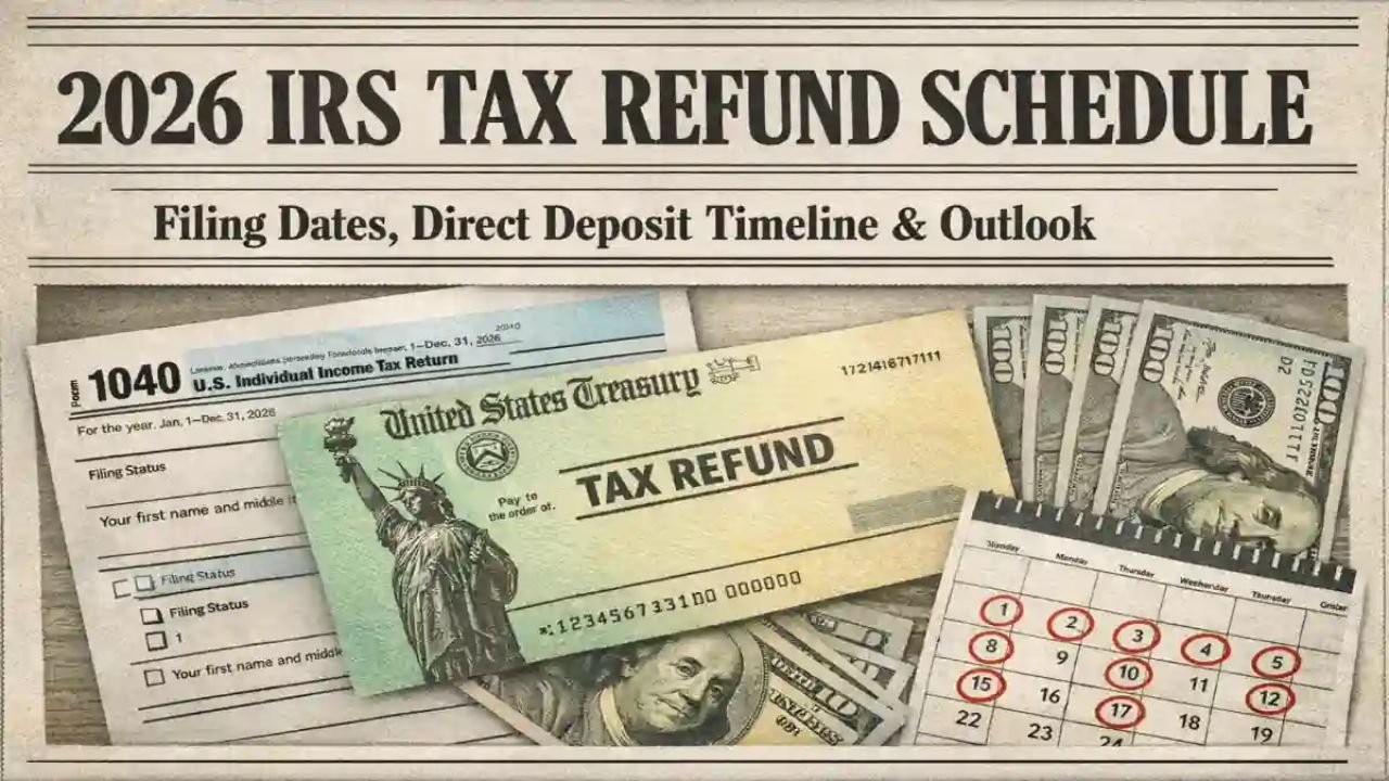 2026 IRS Tax Refund Schedule: Filing Dates, Direct Deposit Timeline & Outlook